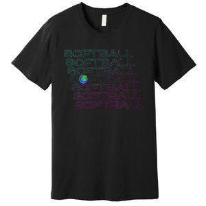 Softball Player Premium T-Shirt