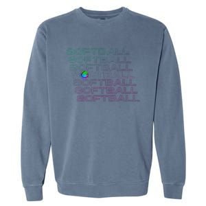 Softball Player Garment-Dyed Sweatshirt