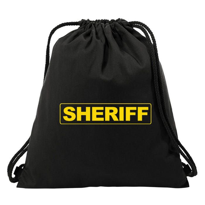 Sheriff Police Drawstring Bag