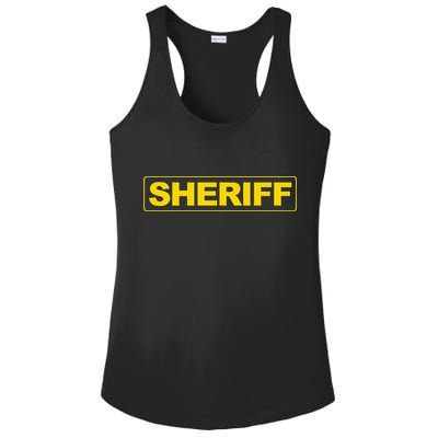 Sheriff Police Ladies PosiCharge Competitor Racerback Tank