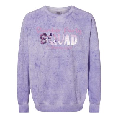 Slumber Party Squad No Sleep Weekend Colorblast Crewneck Sweatshirt