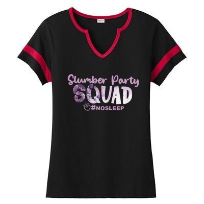 Slumber Party Squad No Sleep Weekend Ladies Halftime Notch Neck Tee