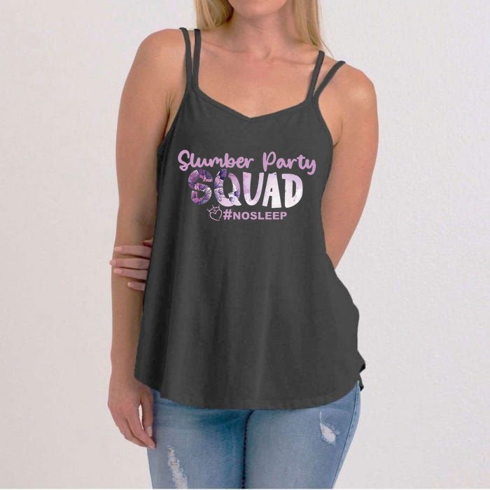 Slumber Party Squad No Sleep Weekend Women's Strappy Tank