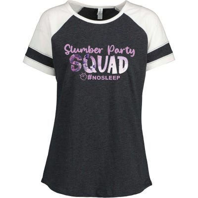 Slumber Party Squad No Sleep Weekend Enza Ladies Jersey Colorblock Tee