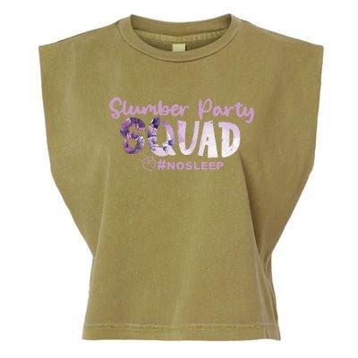 Slumber Party Squad No Sleep Weekend Garment-Dyed Women's Muscle Tee