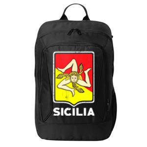 Sicilian Pride Sicilia Sicilian Flag Trinacria City Backpack