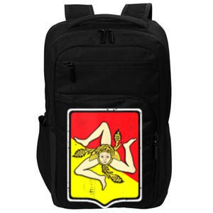 Sicilian Pride Sicilia Sicilian Flag Trinacria Impact Tech Backpack