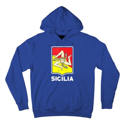 Sicilian Pride Sicilia Sicilian Flag Trinacria Hoodie