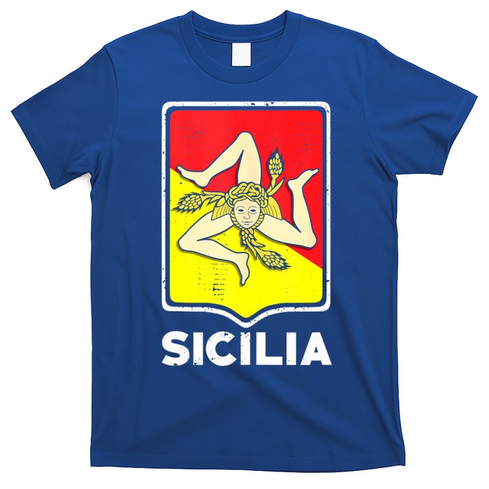 Sicilian Pride Sicilia Sicilian Flag Trinacria T-Shirt