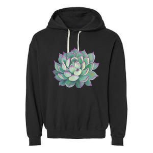 Succulent Plant Garment-Dyed Fleece Hoodie