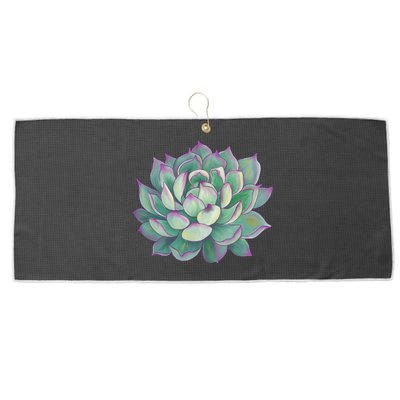 Succulent Plant Large Microfiber Waffle Golf Towel