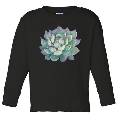 Succulent Plant Toddler Long Sleeve Shirt