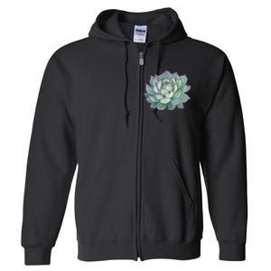 Succulent Plant Full Zip Hoodie