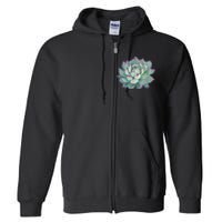 Succulent Plant Full Zip Hoodie