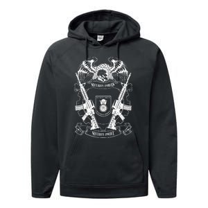 Security Police Security Forces Performance Fleece Hoodie