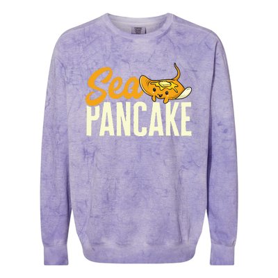 Sea Pancake Stingray Manta Ray Ocean Stingray Colorblast Crewneck Sweatshirt