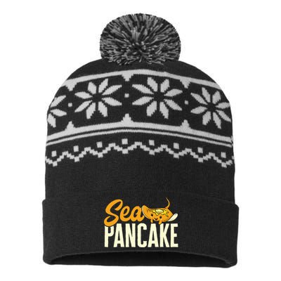 Sea Pancake Stingray Manta Ray Ocean Stingray USA-Made Snowflake Beanie