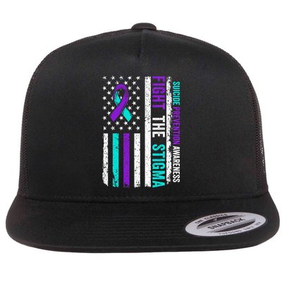Suicide Prevention Support Fight Stigma Suicide Awareness Flatbill Hat