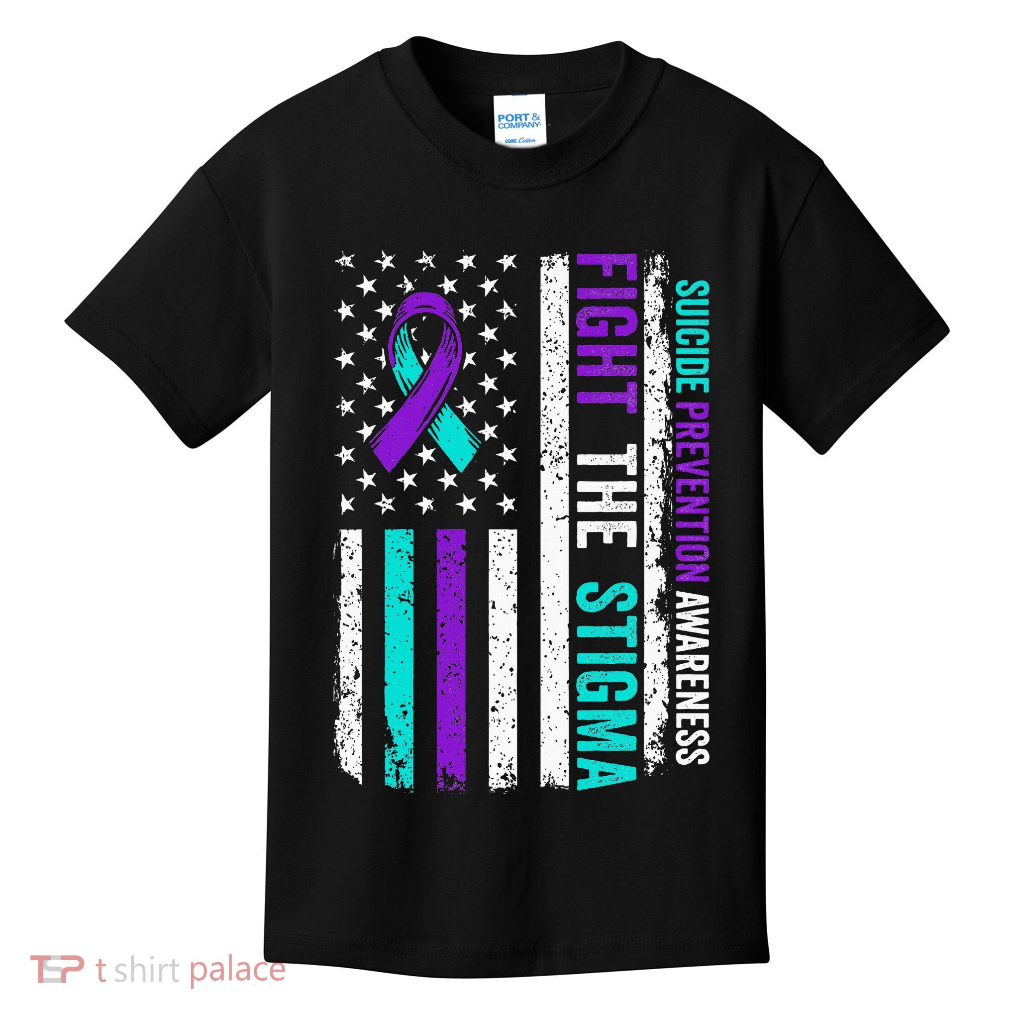 Suicide Prevention Support Fight Stigma Suicide Awareness Kids T-Shirt