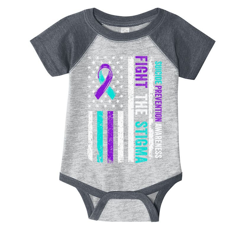 Suicide Prevention Support Fight Stigma Suicide Awareness Infant Baby Jersey Bodysuit
