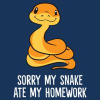 Snake Pet School Sorry, My Snake Ate Homework Button
