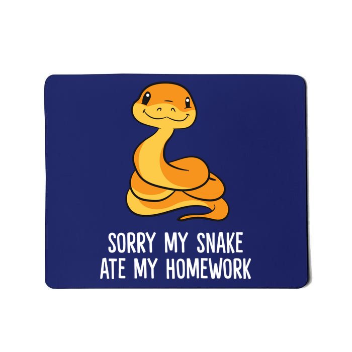 Snake Pet School Sorry, My Snake Ate Homework Mousepad