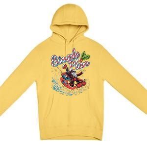 Simple Plan Santa Claus Sleigh Premium Pullover Hoodie