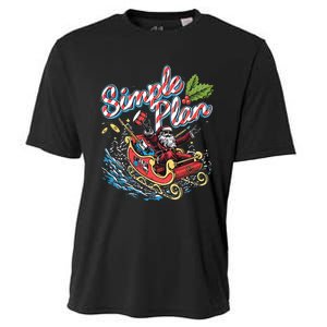 Simple Plan Santa Claus Sleigh Cooling Performance Crew T-Shirt