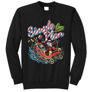 Simple Plan Santa Claus Sleigh Sweatshirt