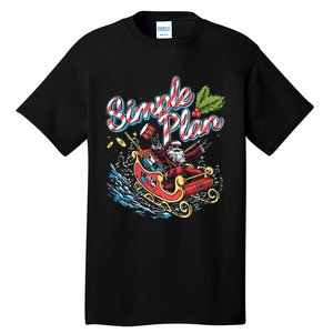 Simple Plan Santa Claus Sleigh Tall T-Shirt