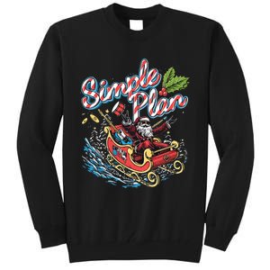 Simple Plan Santa Claus Sleigh Tall Sweatshirt