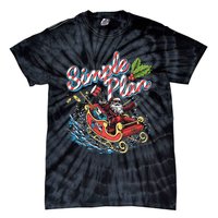 Simple Plan Santa Claus Sleigh Tie-Dye T-Shirt