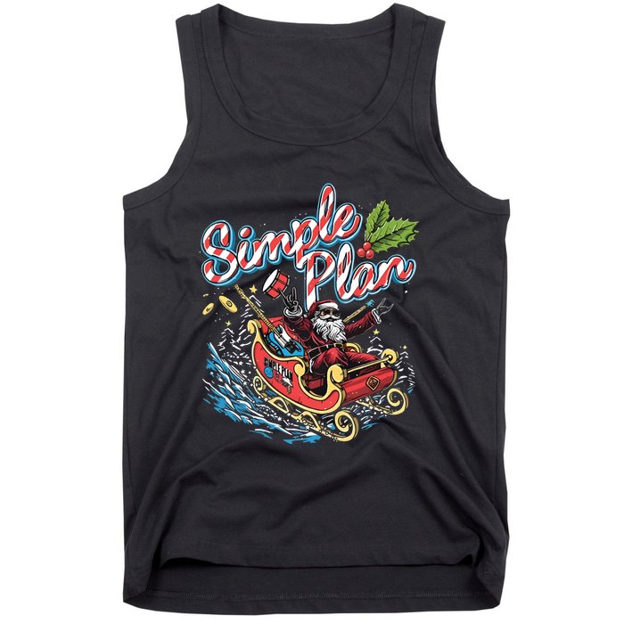 Simple Plan Santa Claus Sleigh Tank Top