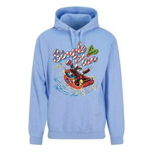 Simple Plan Santa Claus Sleigh Unisex Surf Hoodie