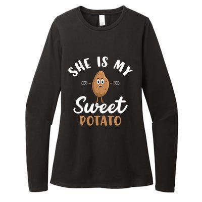 Sweet Potato She Is My Sweet Potato Funny Potato Gift Womens CVC Long Sleeve Shirt