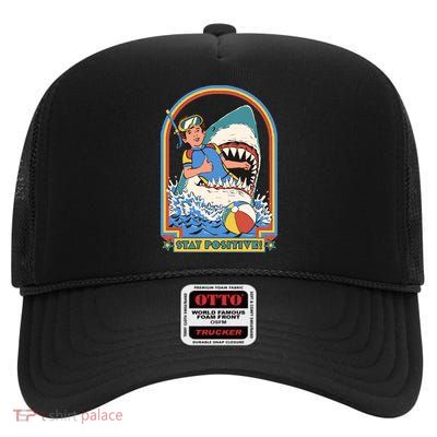 Stay Positive! High Crown Mesh Back Trucker Hat