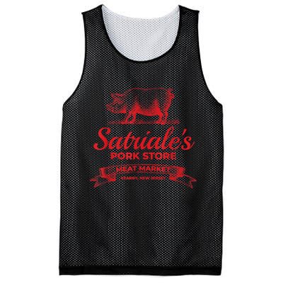 Satriales Pork Store Kearny New Jersey Mesh Reversible Basketball Jersey Tank