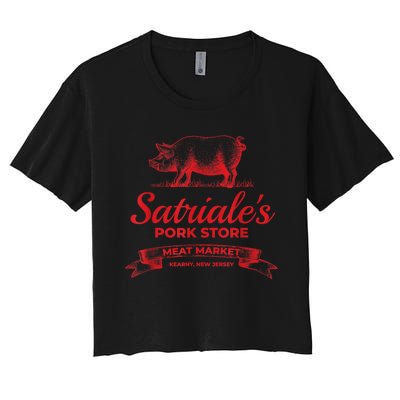 Satriales Pork Store Kearny New Jersey Women's Crop Top Tee