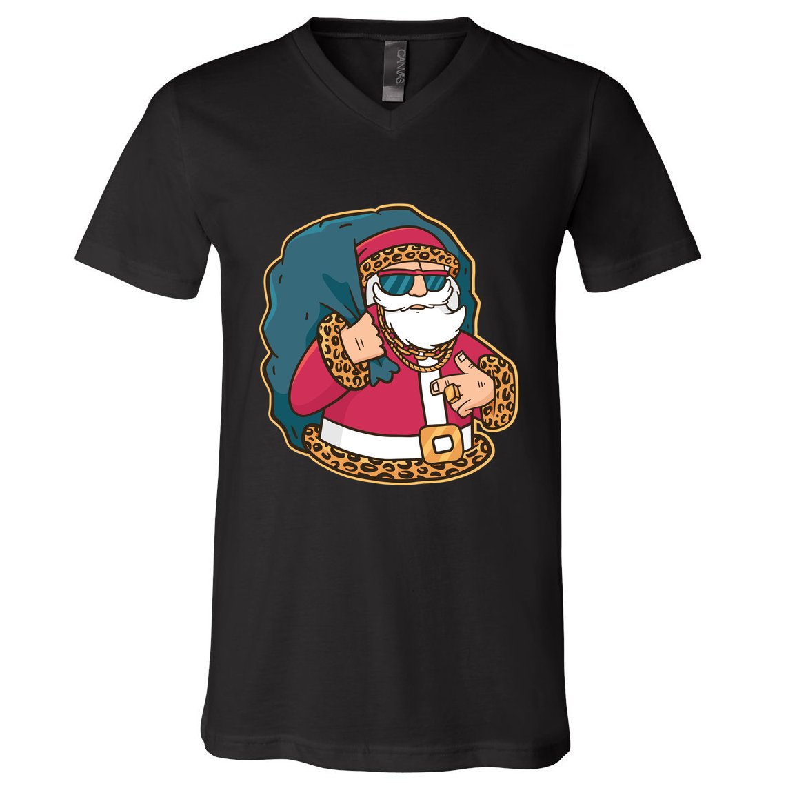 Santa Pimp V-Neck T-Shirt