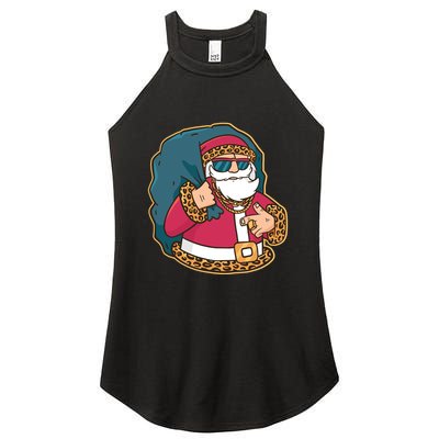 Santa Pimp Women's Perfect Tri Rocker Tank