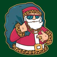 Santa Pimp Cooling Performance Crew T-Shirt