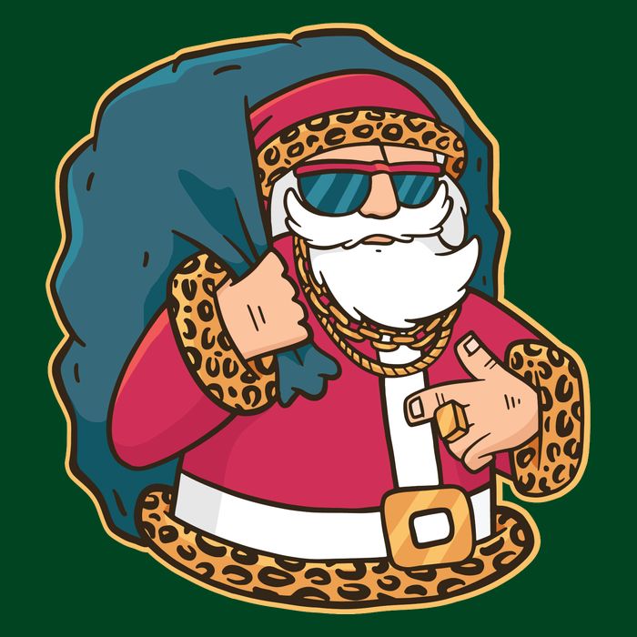 Santa Pimp Cooling Performance Crew T-Shirt