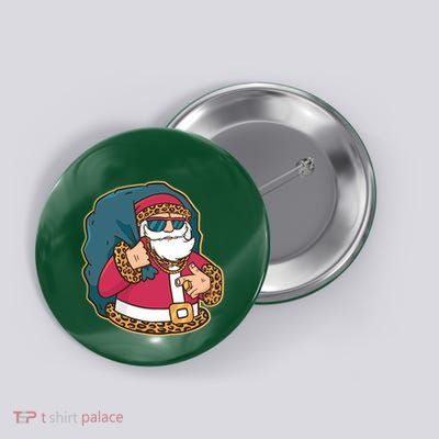 Santa Pimp Button