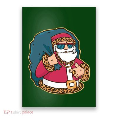Santa Pimp Poster