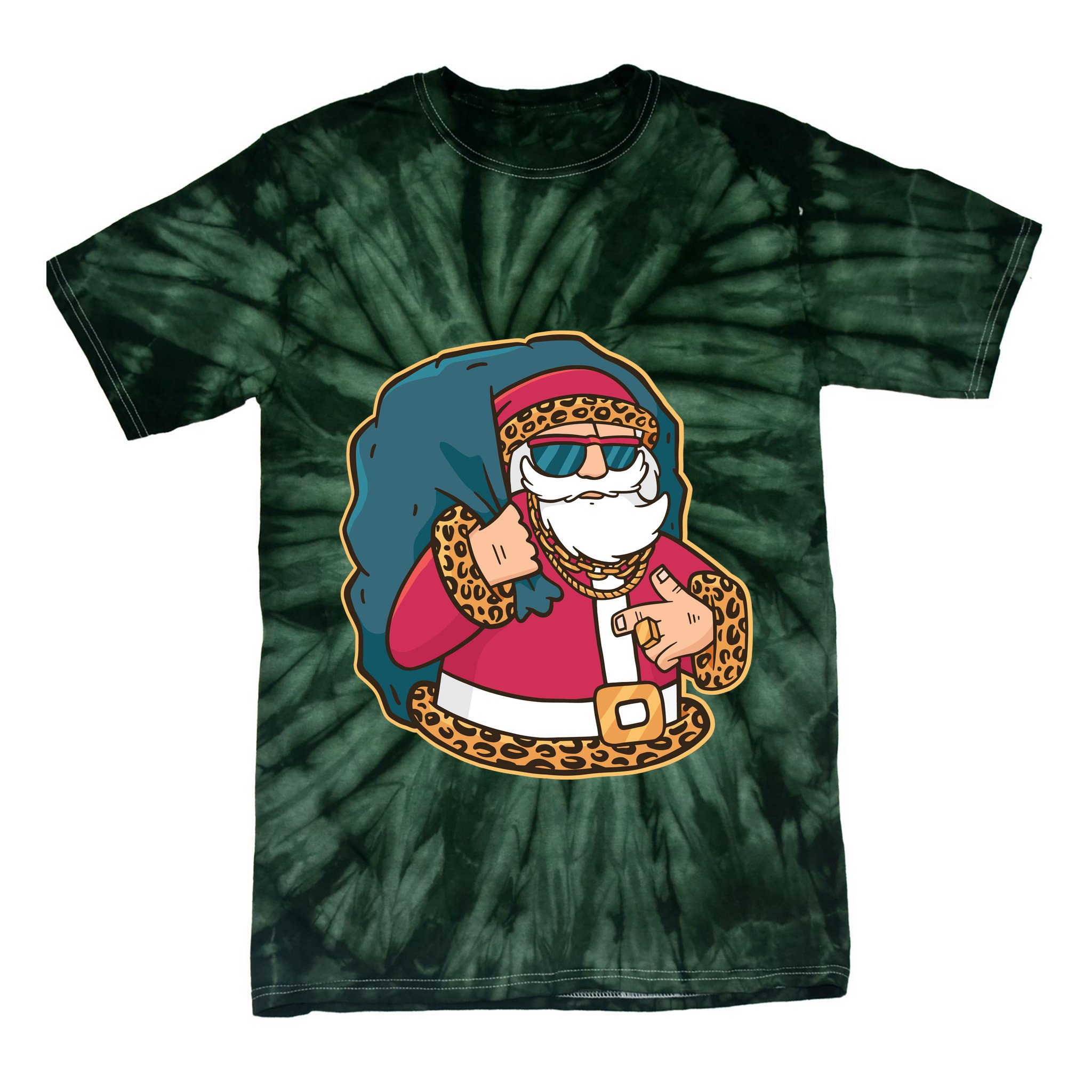 Santa Pimp Tie-Dye T-Shirt