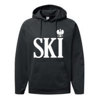 SKI Polish Surnames Ending Polish Eagle Dyngus Day Performance Fleece Hoodie