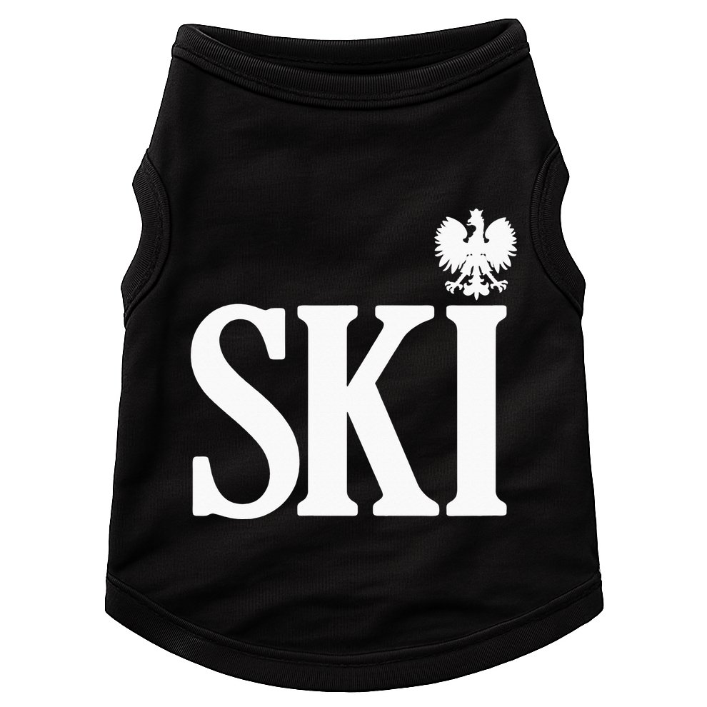 SKI Polish Surnames Ending Polish Eagle Dyngus Day Doggie Tank