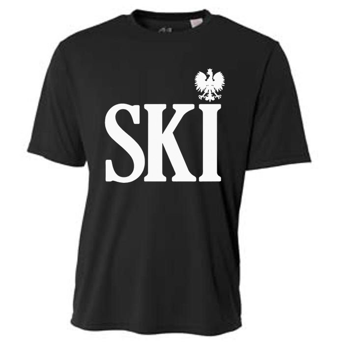 SKI Polish Surnames Ending Polish Eagle Dyngus Day Cooling Performance Crew T-Shirt