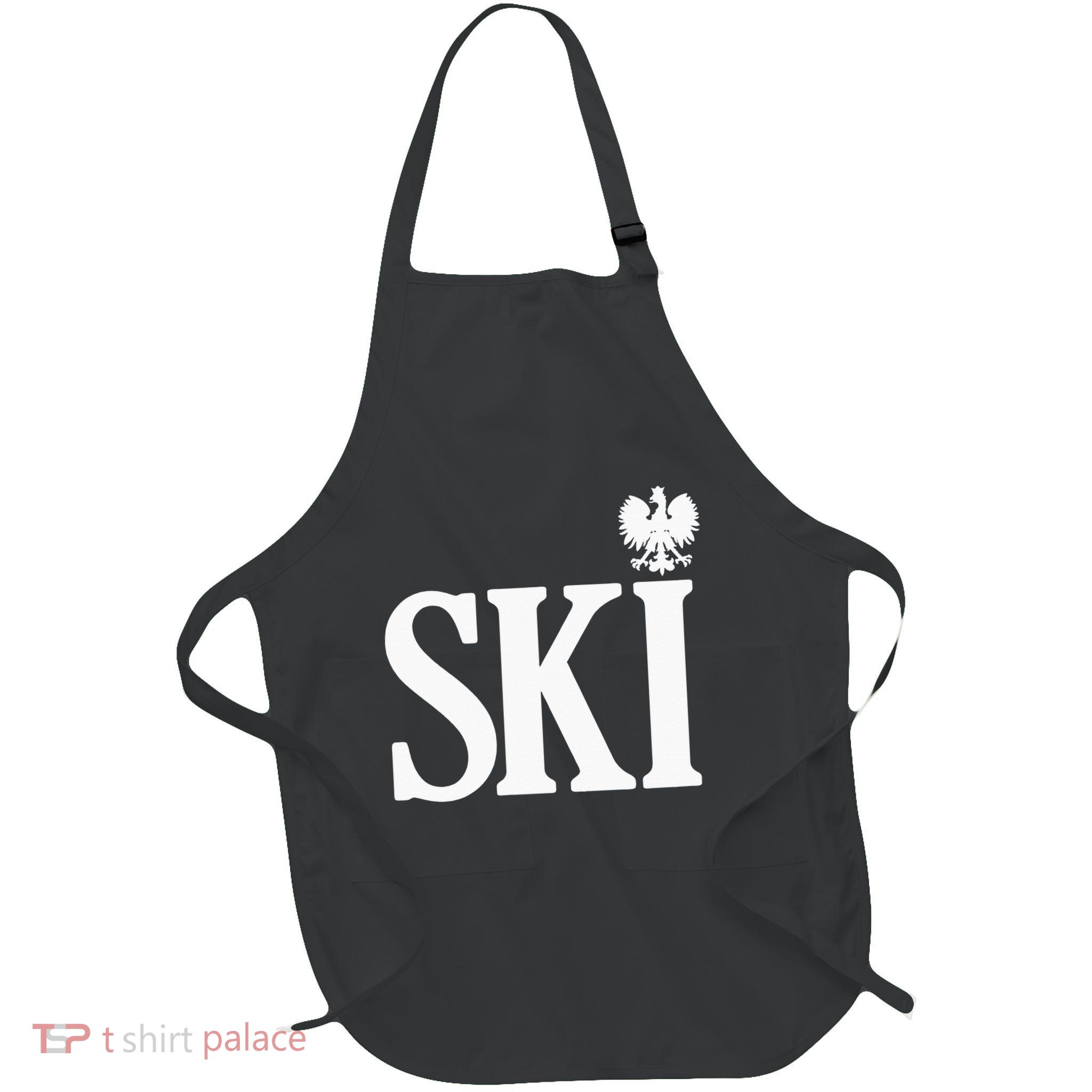 SKI Polish Surnames Ending Polish Eagle Dyngus Day Apron