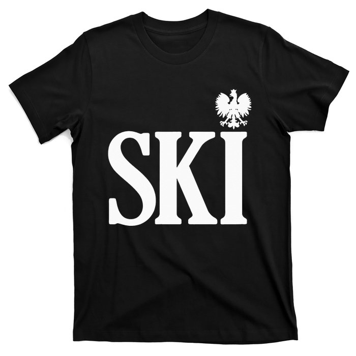 SKI Polish Surnames Ending Polish Eagle Dyngus Day T-Shirt